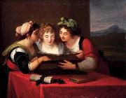 Angelica Kauffmann Three singers oil painting on canvas